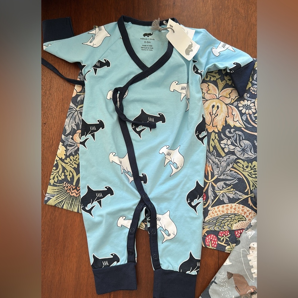 NWT 0-3 Month Monica + Andy Kimono Tie One-Piece